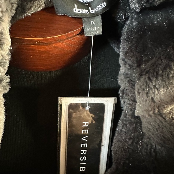 Dennis by Dennis Basso Luxury Reversible Faux Fur Coat w/ Detachable Hoo… - Picture 7 of 7